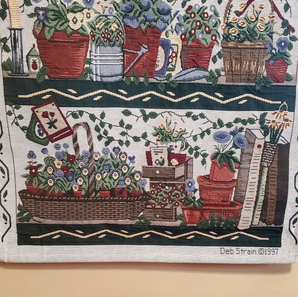 Faith Makes It Grow Wall Hanging Decor With Pole Vintage 1977 Deb Strain. - Picture 4 of 7